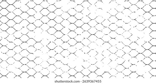Mesh texture for fishing nets. Grunge pattern for sportswear or soccer goal, volleyball net, basketball hoop, hockey, athletics. Grunge background