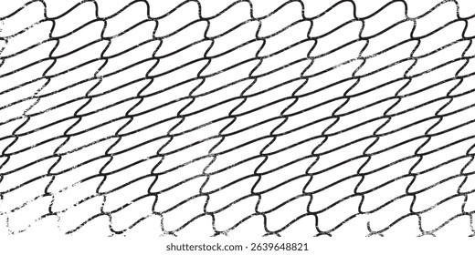 Mesh texture for fishing nets. Grunge pattern for sportswear or soccer goal, volleyball net, basketball hoop, hockey, athletics. Mesh modern net