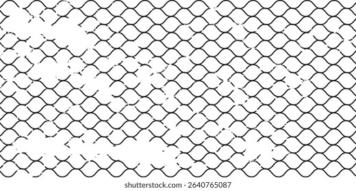 Mesh texture for fishing nets. Grunge pattern for sportswear or soccer goal, volleyball net, basketball hoop, hockey, athletics. Grunge background