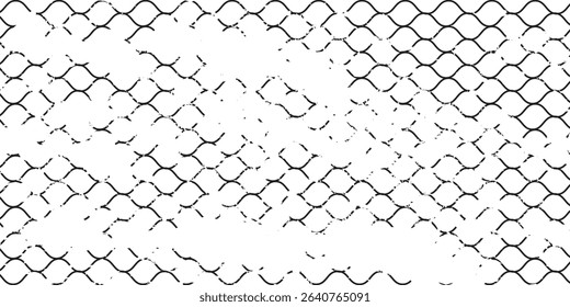Mesh texture for fishing nets. Grunge pattern for sportswear or soccer goal, volleyball net, basketball hoop, hockey, athletics. Grunge background
