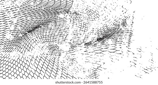 Mesh texture for fishing nets. Grunge pattern for sportswear or soccer goal, volleyball net, basketball hoop, hockey, athletics. Mesh modern net.art