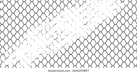 Textura de malha para redes de pesca. Padrão de grunge para roupas esportivas ou gol de futebol, rede de vôlei, basquete, hóquei, atletismo. Fundo Grunge. eps10