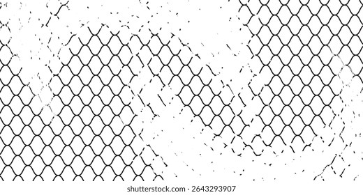 Mesh texture for fishing nets. Grunge pattern for sportswear or soccer goal, volleyball net, basketball hoop, hockey, athletics.