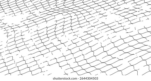 Mesh texture for fishing nets. Grunge pattern for sportswear or soccer goal, volleyball net, basketball hoop, hockey, athletics. abstract background