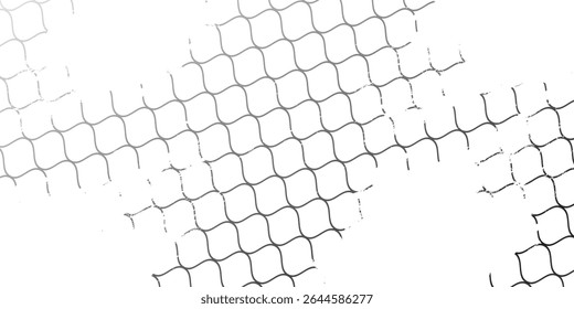 Mesh texture for fishing nets. Grunge pattern for sportswear or soccer goal, volleyball net, basketball hoop, hockey, athletics. Mesh background vector
