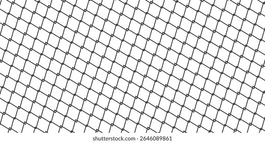 Mesh texture for fishing nets. Grunge pattern for sportswear or soccer goal, volleyball net, basketball hoop, hockey, athletics. Grunge background