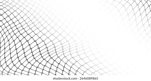 Mesh texture for fishing nets. Grunge pattern for sportswear or soccer goal, volleyball net, basketball hoop, hockey, athletics. Grunge background