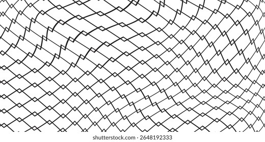 Mesh texture for fishing nets. Grunge pattern for sportswear or soccer goal, volleyball net, basketball hoop, hockey, athletics. Grunge background