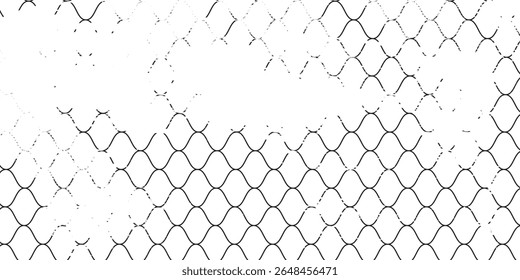 Mesh texture for fishing nets. Grunge pattern for sportswear or soccer goal, volleyball net, basketball hoop, hockey, athletics. Mesh background