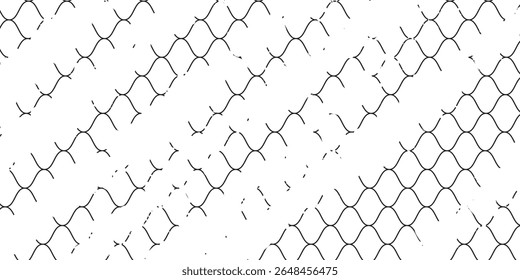 Mesh texture for fishing nets. Grunge pattern for sportswear or soccer goal, volleyball net, basketball hoop, hockey, athletics. Mesh background