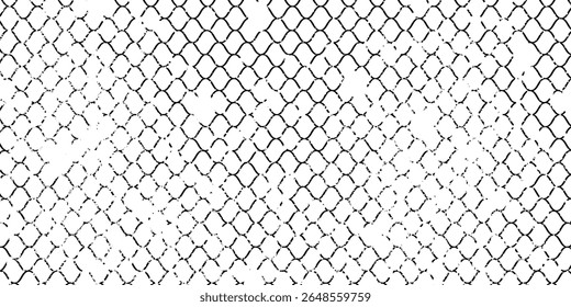 Mesh texture for fishing nets. Grunge pattern for sportswear or soccer goal, volleyball net, basketball hoop, hockey, athletics. Mesh  modern grunge