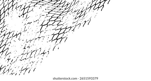 Mesh texture for fishing nets. Grunge pattern for sportswear or soccer goal, volleyball net, basketball hoop, hockey, athletics. Mesh background modern net