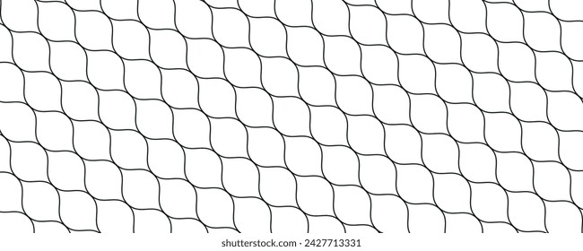 Mesh texture for fishing nets. Seamless pattern for sportswear or soccer goal, volleyball net, basketball hoop, hockey, athletics. Abstract net background for sports.