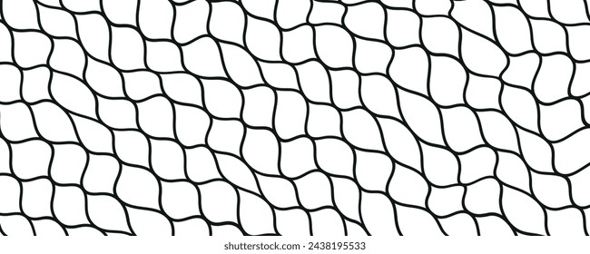 Mesh texture for fishing nets. Seamless pattern for sportswear or soccer goal, volleyball net, basketball hoop, hockey, athletics. Abstract net background for sports.