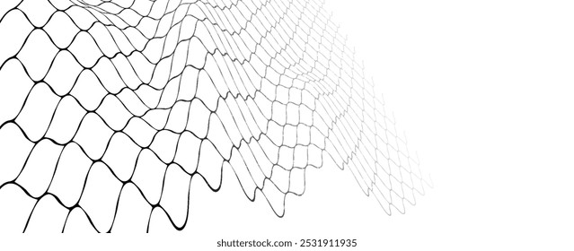 Mesh texture for fishing nets. Seamless pattern for sportswear or soccer goal, volleyball net, basketball hoop, hockey, athletics. Abstract net background for sports