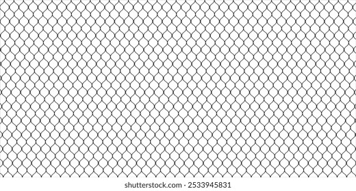 Mesh texture for fishing nets. Seamless black pattern for sportswear or soccer goal, volleyball net, basketball hoop, hockey, athletics.