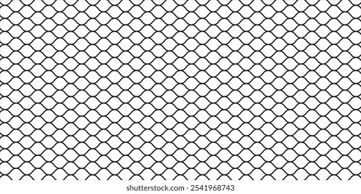 Mesh texture for fishing nets. Seamless pattern for sportswear or soccer goal, volleyball net, basketball hoop, hockey, athletics. vektor illustration