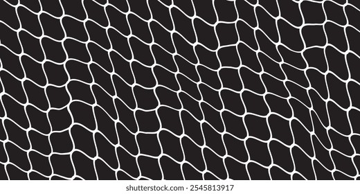 Mesh texture for fishing nets. Seamless pattern for sportswear or soccer goal, volleyball net, basketball hoop, hockey, athletics. vektor