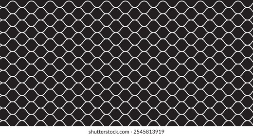 Mesh texture for fishing nets. Seamless pattern for sportswear or soccer goal, volleyball net, basketball hoop, hockey, athletics. vektor