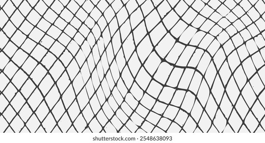 Mesh texture for fishing nets. Seamless pattern for sportswear or soccer goal, volleyball net, basketball hoop, hockey, athletics. Abstract net background for sports