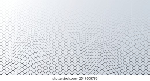 Textura de malha para redes de pesca. Padrão perfeito para roupas esportivas ou gol de futebol, rede de voleibol, basquete hoop. fundo de cor cinza