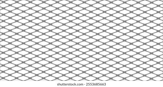 Mesh texture for fishing nets. Seamless pattern for sportswear or soccer goal, volleyball net, basketball hoop, hockey, athletics. vektor illustration