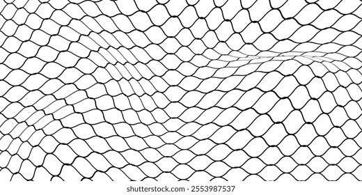 Mesh texture for fishing nets. Seamless pattern for sportswear or soccer goal, volleyball net, basketball hoop, hockey, athletics. Abstract net backgroun