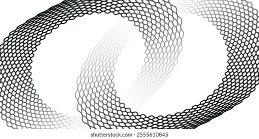 Mesh texture for fishing nets. Seamless pattern for sportswear or soccer goal, volleyball net, basketball hoop, hockey, athletics. circle pattern