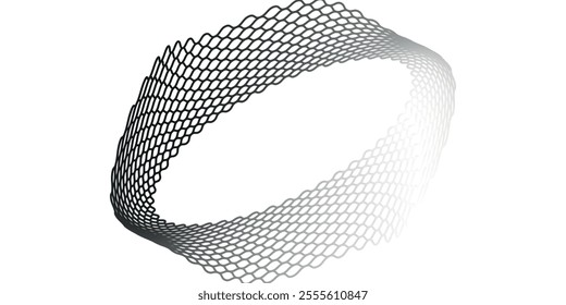 Mesh texture for fishing nets. Seamless pattern for sportswear or soccer goal, volleyball net, basketball hoop, hockey, athletics. circle pattern