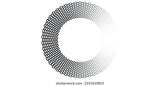 Mesh texture for fishing nets. Seamless pattern for sportswear or soccer goal, volleyball net, basketball hoop, hockey, athletics. circle pattern