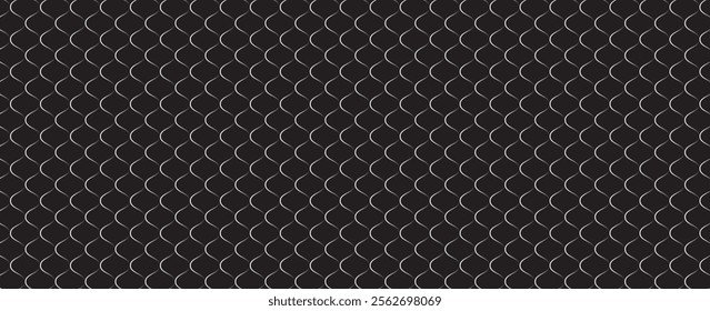 Mesh texture for fishing nets. Seamless pattern for sportswear or soccer goal, volleyball net, basketball hoop on black background