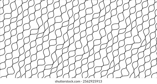 Mesh texture for fishing nets. Seamless pattern for sportswear or soccer goal, volleyball net, basketball hoop, hockey, athletics. Abstract net background for sports.