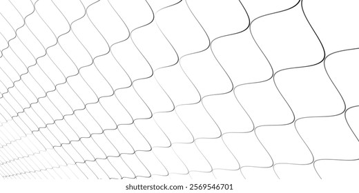 Mesh texture for fishing nets. Seamless pattern for sportswear or soccer goal, volleyball net, basketball hoop, hockey, athletics. Abstract net background for