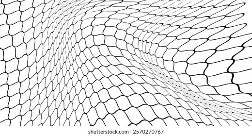 Mesh texture for fishing nets. Seamless pattern for sportswear or soccer goal, volleyball net, basketball hoop, hockey, athletics. Abstract net background 