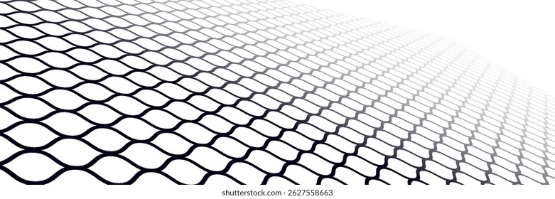 Textura de malha para redes de pesca. Padrão perfeito para roupas esportivas ou gol de futebol, rede de vôlei, basquete, hóquei, atletismo. Fundo líquido abstrato para esportes