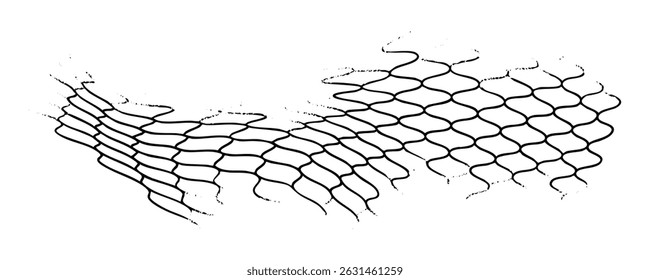 Mesh texture for fishing nets. Seamless pattern for sportswear or soccer goal, volleyball net, basketball hoop