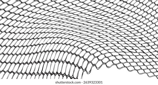 Mesh texture for fishing nets. Seamless pattern for sportswear or soccer goal, volleyball net, basketball hoop. Eps10