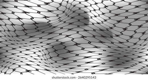 Mesh texture for fishing nets. Seamless pattern for sportswear or soccer goal, volleyball net, basketball hoop, hockey, athletics. vektor