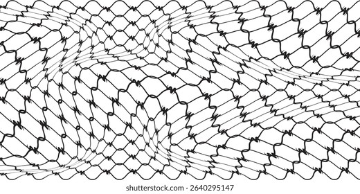 Mesh texture for fishing nets. Seamless pattern for sportswear or soccer goal, volleyball net, basketball hoop, hockey, athletics. vektor