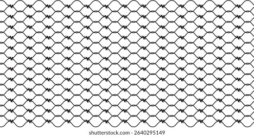 Mesh texture for fishing nets. Seamless pattern for sportswear or soccer goal, volleyball net, basketball hoop, hockey, athletics. vektor