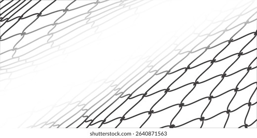 Mesh texture for fishing nets. Seamless pattern for sportswear or soccer goal, volleyball net, basketball hoop. modern illusration