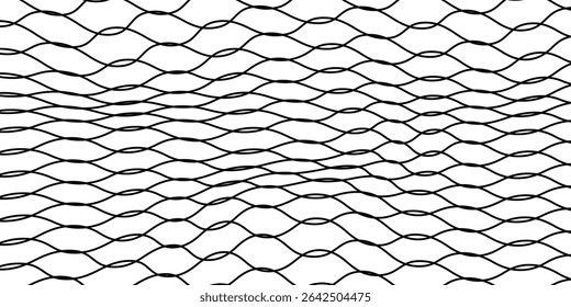 Textura de malha para redes de pesca. Padrão perfeito para roupas esportivas ou gol de futebol, rede de vôlei, basquete. VETOR