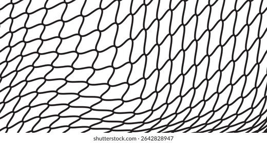 Textura de malha para redes de pesca. Padrão perfeito para roupas esportivas ou gol de futebol, rede de voleibol, basquete. vetor moderno