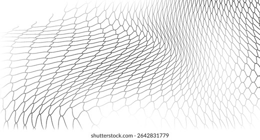 Textura de malha para redes de pesca. Padrão perfeito para roupas esportivas ou gol de futebol, rede de vôlei, basquete. Eps10