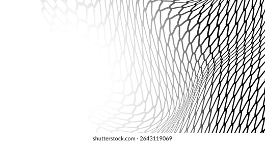 Textura de malha para redes de pesca. Padrão perfeito para roupas esportivas ou gol de futebol, rede de voleibol, basquete arco artes modernas