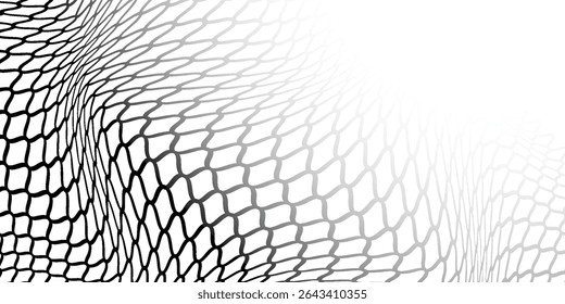Textura de malha para redes de pesca. Padrão perfeito para roupas esportivas ou gol de futebol, rede de vôlei, basquete, hóquei, atletismo. Fundo líquido abstrato moderno