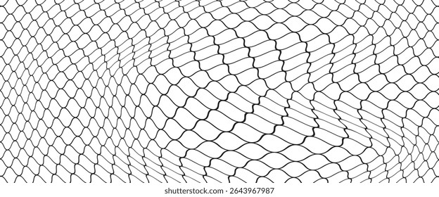 Mesh texture for fishing nets. Seamless pattern for sportswear or soccer goal, volleyball net, basketball hoop, hockey, athletics. Abstract net background for sports