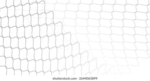 Mesh texture for fishing nets. Seamless pattern for sportswear or soccer goal, volleyball net, basketball hoop, hockey, athletics. Abstract net background for sports