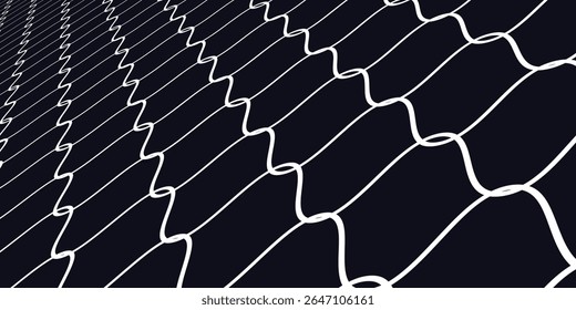 Mesh texture for fishing nets. Seamless pattern for sportswear or soccer goal, volleyball net, basketball hoop, hockey, athletics. Abstract net background for sports