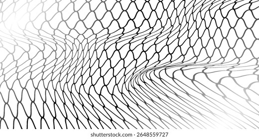 Mesh texture for fishing nets. Seamless pattern for sportswear or soccer goal, volleyball net, basketball hoop, hockey, athletics. Abstract net modern